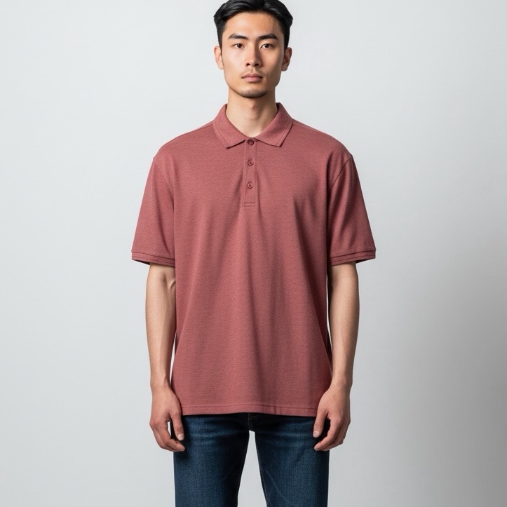 Travis Mathew - Men’s Oceanside Red Oceanside Heather Polo - Size Large